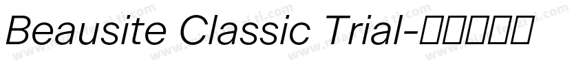 Beausite Classic Trial字体转换